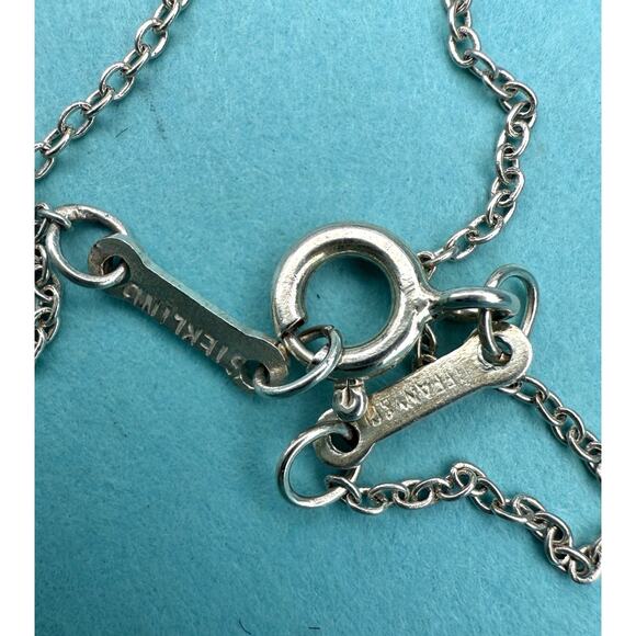 Tiffany & Co. Elsa Peretti Sterling Silver Starfish Pendant Necklace 17” - LARGE - Picture 11 of 16